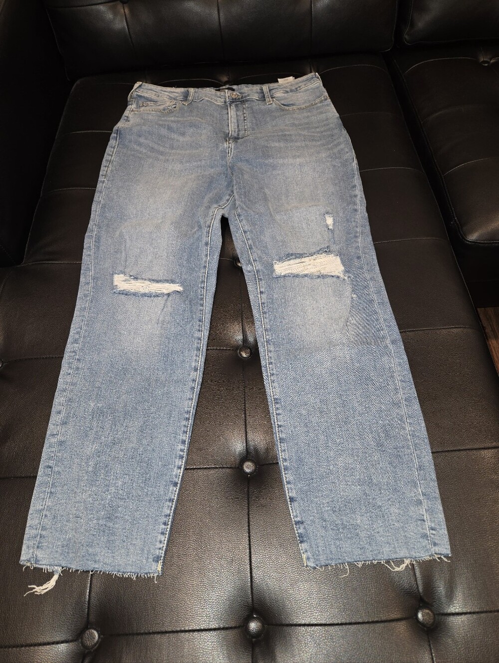 True Religion Light Blue Distressed Skinny Jeans